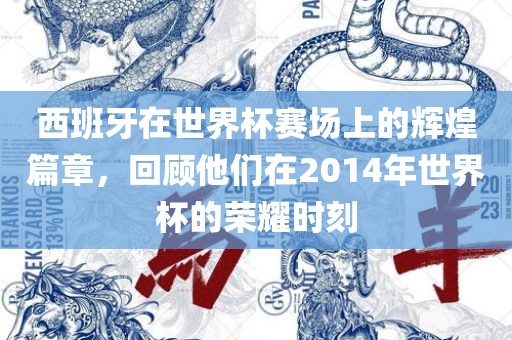 西班牙在世界杯赛场上的辉煌篇章，回顾他们在2014年世界杯的荣耀时刻眉山市正发家政服务有限公司