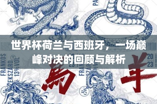 世界杯荷兰与西班牙，一场巅峰对决的回顾与解析