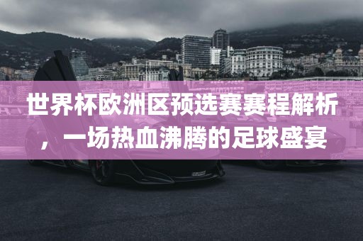 世界杯欧洲区预选赛赛程解析，一场热血沸腾的足球盛宴