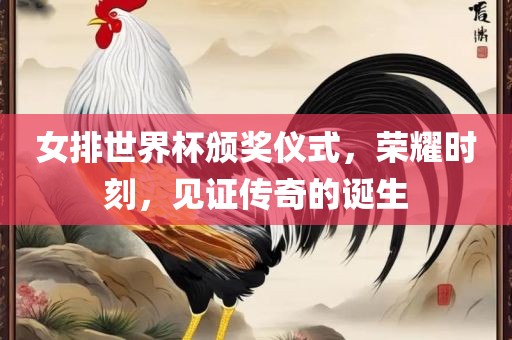 女排世界杯眉山市正发家政服务有限公司颁奖仪式，荣耀时刻，见证传奇的诞生