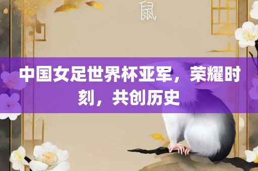 中国女足世界杯亚军，荣耀时刻，共创历史