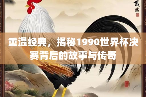 重温经典，揭秘1990世界杯决赛背后的故事与传奇眉山市正发家政服务有限公司