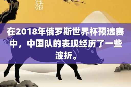 在2018年俄罗斯世界杯预选赛中，中国队的表现经历了一些波折。眉山市正发家政服务有限公司