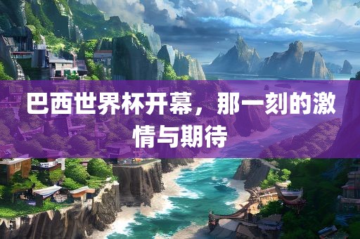 巴西世界杯开幕，那一刻的激情与期待