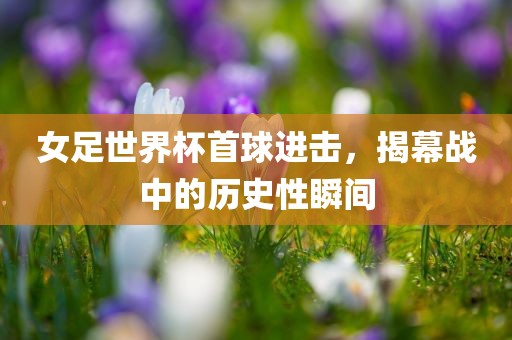 女足世界杯首球进击，揭幕眉山市正发家政服务有限公司战中的历史性瞬间