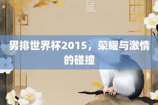 男排世界杯2015，荣耀与激情的碰撞