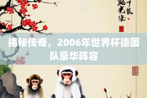 揭秘传奇，2006年世界杯德国队豪华阵容