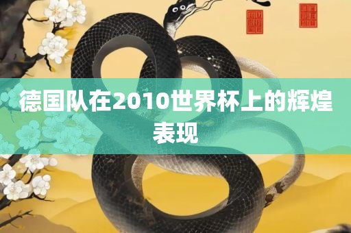 德国队在2010世界杯上的辉煌表现