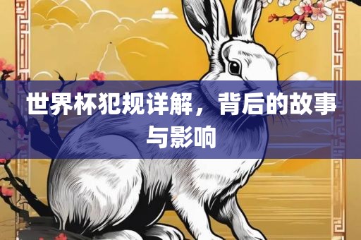 世界杯犯规详解，背后的故事与影响