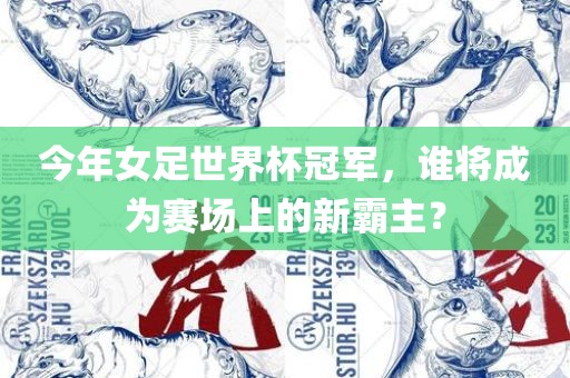 今年女足世界杯冠军，谁将成为赛场上的新霸主？