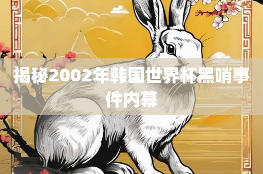 揭秘2002年韩国世界杯黑哨事件内幕