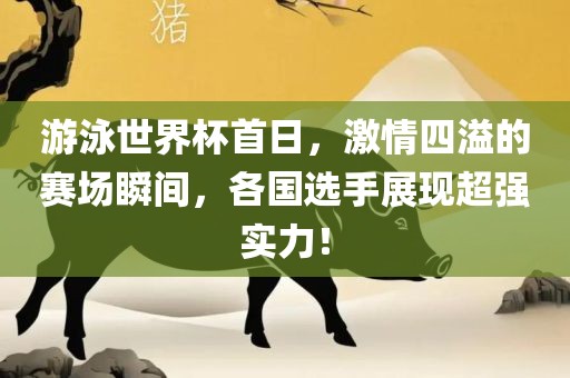 游泳世界杯首日，激情四溢的赛场瞬间，各国选手展现超强实力！