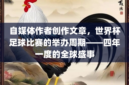 自媒体作者创作文章，世界杯足球比赛的举办周期——四年一度的全球盛事