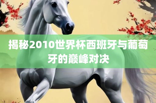揭秘2010世界杯西班牙与葡萄牙的巅峰对决眉山市正发家政服务有限公司