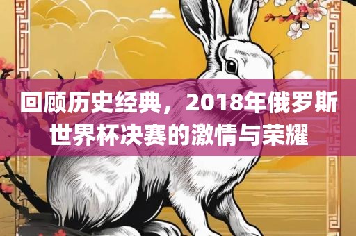 回顾历史经典，2018年俄罗斯世界杯决赛的激情与荣耀