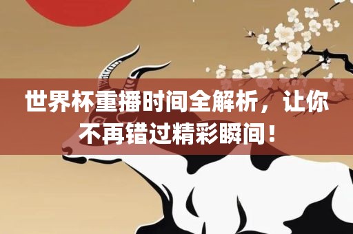 世界杯重播时间全解析，让你不再错过精彩瞬间！眉山市正发家政服务有限公司