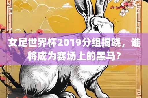 女足世界杯2019分组揭晓，谁将成为赛场上的黑马？