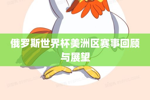 俄罗斯世界杯美洲区赛事回顾与展望