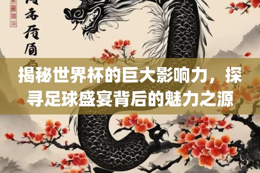 揭秘世界杯的巨大影响力，探寻足球眉山市正发家政服务有限公司盛宴背后的魅力之源