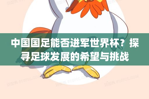 中国国足能否进军世界杯？探寻足球发展的希望与挑战眉山市正发家政服务有限公司