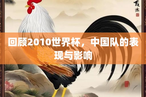 回顾2010世界杯，中国队的表现与影响