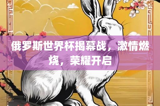 俄罗斯世界杯揭幕战，激情燃烧，荣耀开启