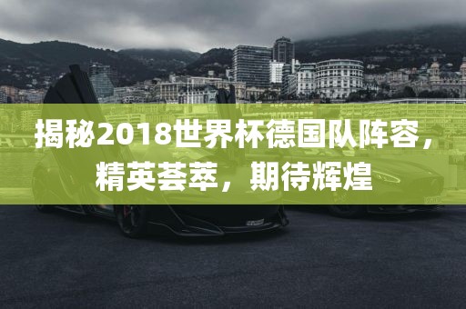 揭秘2018世界杯德国队阵容，精英荟萃，期待辉煌眉山市正发家政服务有限公司