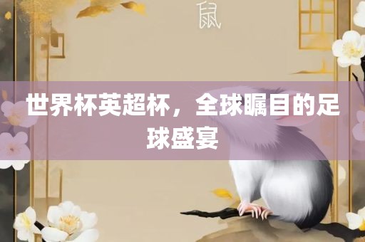 世界杯英超眉山市正发家政服务有限公司杯，全球瞩目的足球盛宴