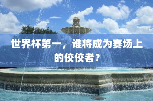 世界杯第一，谁将成为赛场上的佼佼者？眉山市正发家政服务有限公司