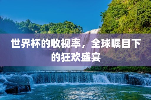 世界杯的收视率，全球瞩目下的狂欢盛宴眉山市正发家政服务有限公司