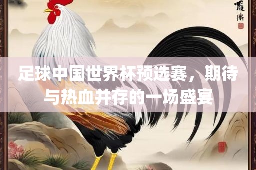 足球中国世界杯预选赛，期待与热血并存的一场盛宴