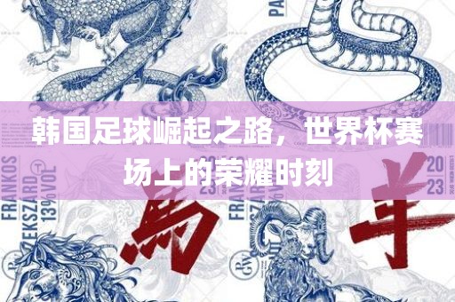 韩国足球崛起之路，世界杯赛场上的荣耀时刻
