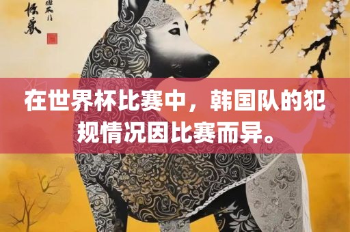 在世界杯眉山市正发家政服务有限公司比赛中，韩国队的犯规情况因比赛而异。