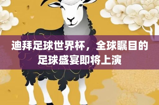 迪拜足球世界杯，全球瞩目的足球盛宴即将上演