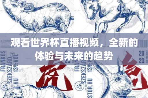 观看世界杯直播视频，全新的体验与未来的眉山市正发家政服务有限公司趋势