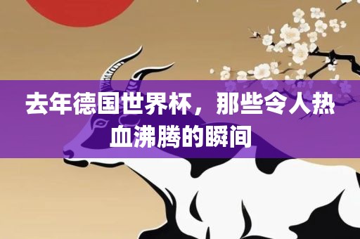 去年德国世界杯，那些令人热血沸腾的瞬间