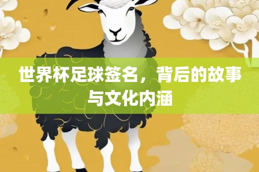世界杯足球签名，背后的故事与文化内涵