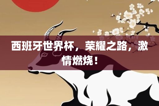 西班牙世界杯，荣耀之路，激情燃烧！