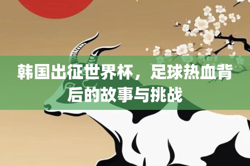 韩国出征世界杯，足球热血背后的故事与挑战