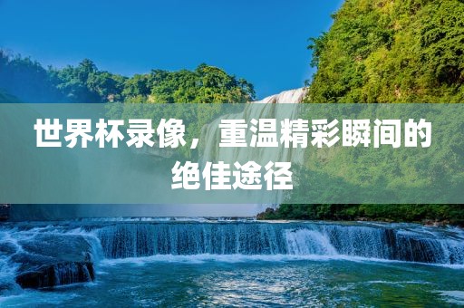 世界杯录像，重温精彩瞬间的绝佳途径