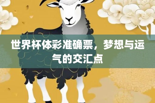 世界杯体彩准确票，梦想与运气的交汇点